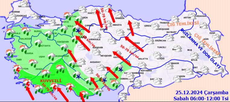 İstanbul'a kar geliyor! Çevre illeri kuşattı, Meteoroloji tarih vererek uyardı - 5. Resim