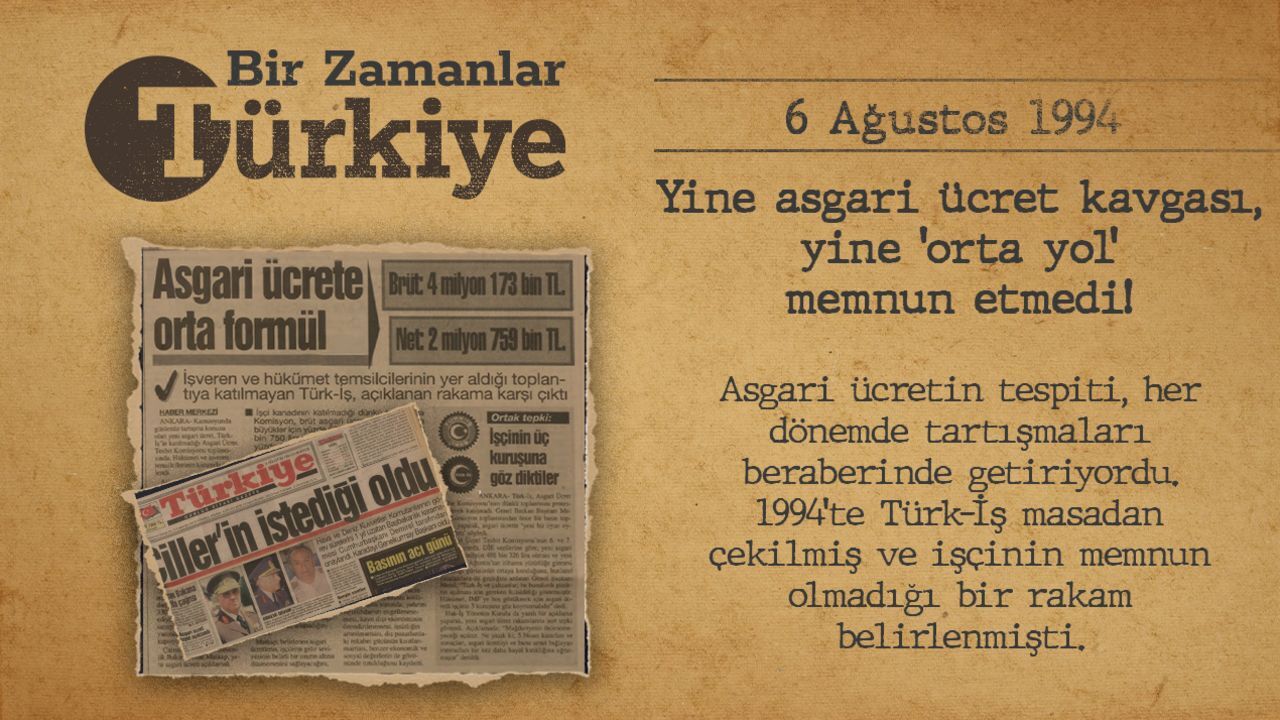 BİR ZAMANLAR TÜRKİYE — Yine asgari ücret kavgası, yine &#039;orta yol&#039; memnun etmedi!