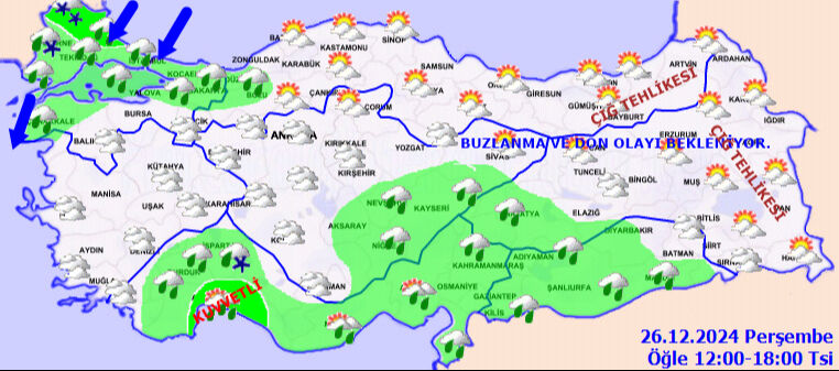 Meteoroloji kar, sağanak ve çığ konusunda uyardı! İstanbul dahil çok sayıda il alarm verdi, kuvvetle geliyor - 6. Resim