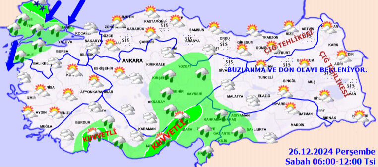 Meteoroloji kar, sağanak ve çığ konusunda uyardı! İstanbul dahil çok sayıda il alarm verdi, kuvvetle geliyor - 5. Resim