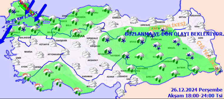 Meteoroloji'den kuvvetli yağış ve kar uyarısı! İstanbul ve Ankara dahil birçok kent alarm verdi - 3. Resim