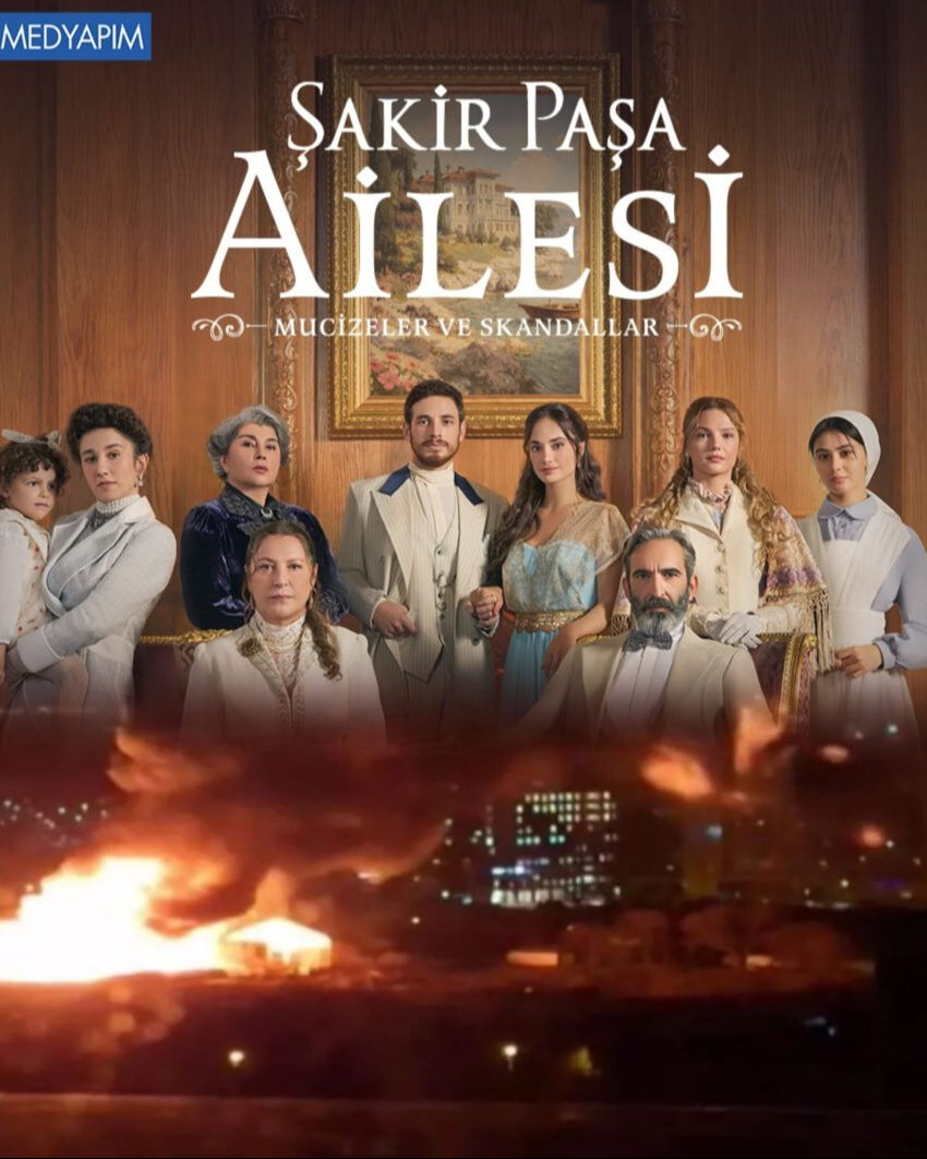 Şakir Paşa köşkünde yangın çıktı! Cadde ve sokaklar kapatıldı! Set durdu - 1. Resim