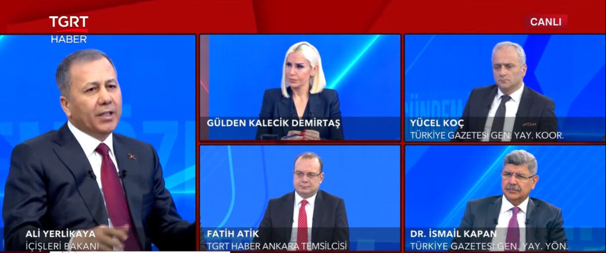 Bakan Yerlikaya'dan TGRT Haber'de önemli açıklamalar - 1. Resim