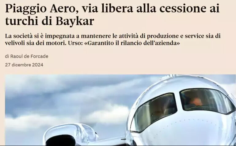 Baykar Dünya medyasında! Piaggio Aerospace Türk oluyor - 3. Resim