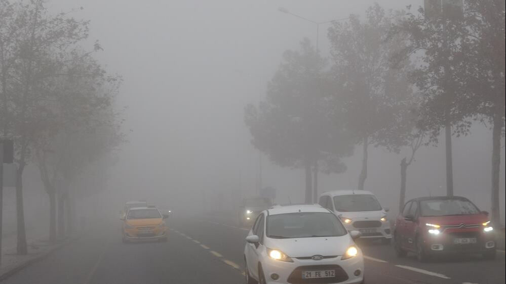 Diyarbakır'da göz gözü görmüyor! Seferler aksadı, uçuşlar iptal edildi - 1. Resim