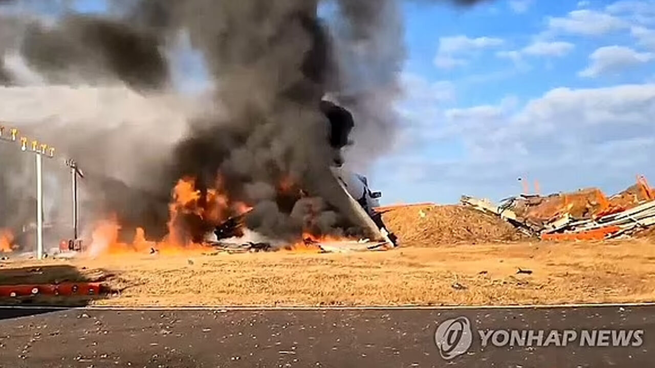 Güney Kore'de inişe geçen yolcu uçağı duvara çarptı! Çok sayıda ölü ve yaralı var - 4. Resim