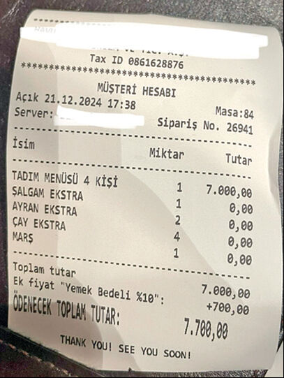 Yemek masasında soygun çileden çıkardı! Mecburi bahşişe ceza fayda etmedi  - 1. Resim