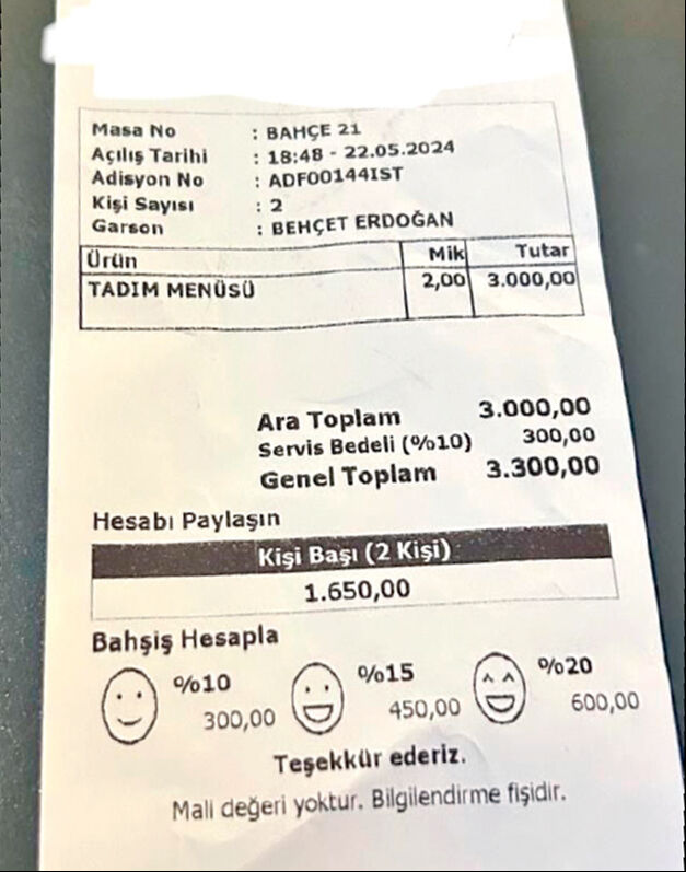 Yemek masasında soygun çileden çıkardı! Mecburi bahşişe ceza fayda etmedi  - 2. Resim