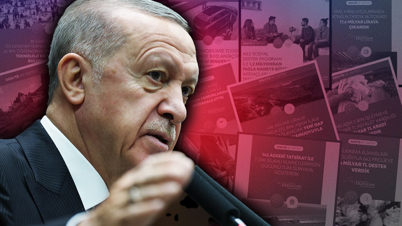 Cumhurbaşkanı Erdoğan&#039;dan 2024 raporu! &quot;Gece gündüz aşkla çalıştık&quot; diyerek tek tek paylaştı