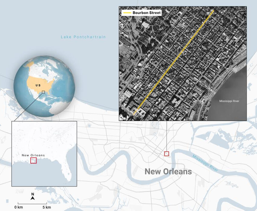 ABD'de facia! New Orleans'da bir araç yayaların arasına daldı: Ölü ve yaralılar var - 1. Resim