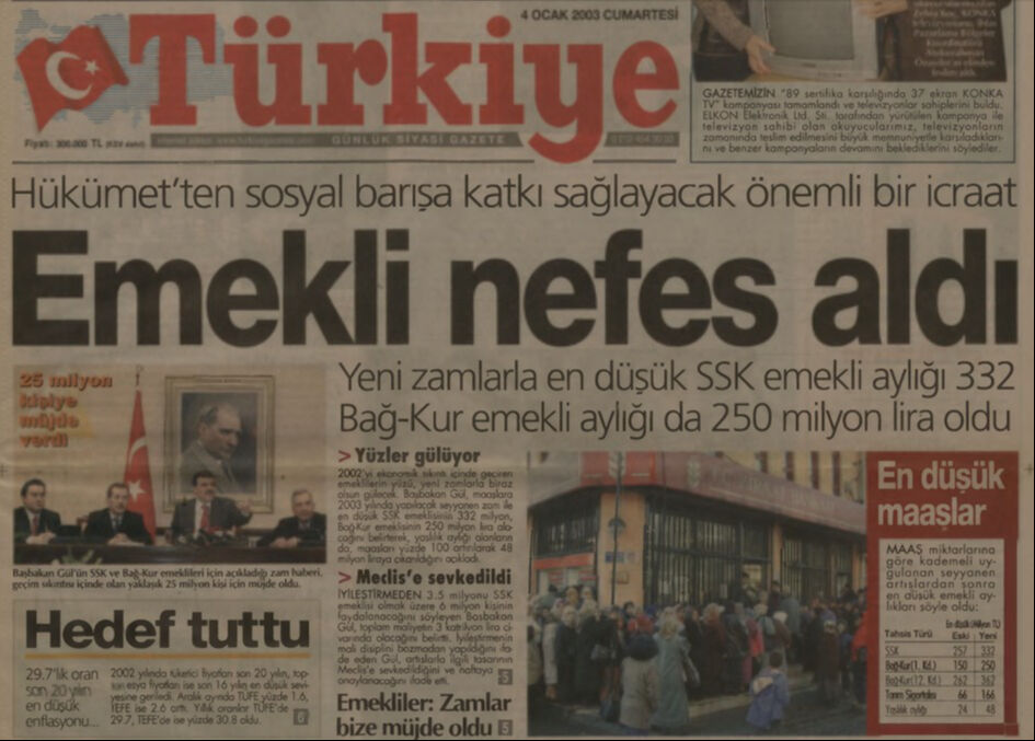 BİR ZAMANLAR TÜRKİYE — Emekliye zam oksijeni! - 1. Resim