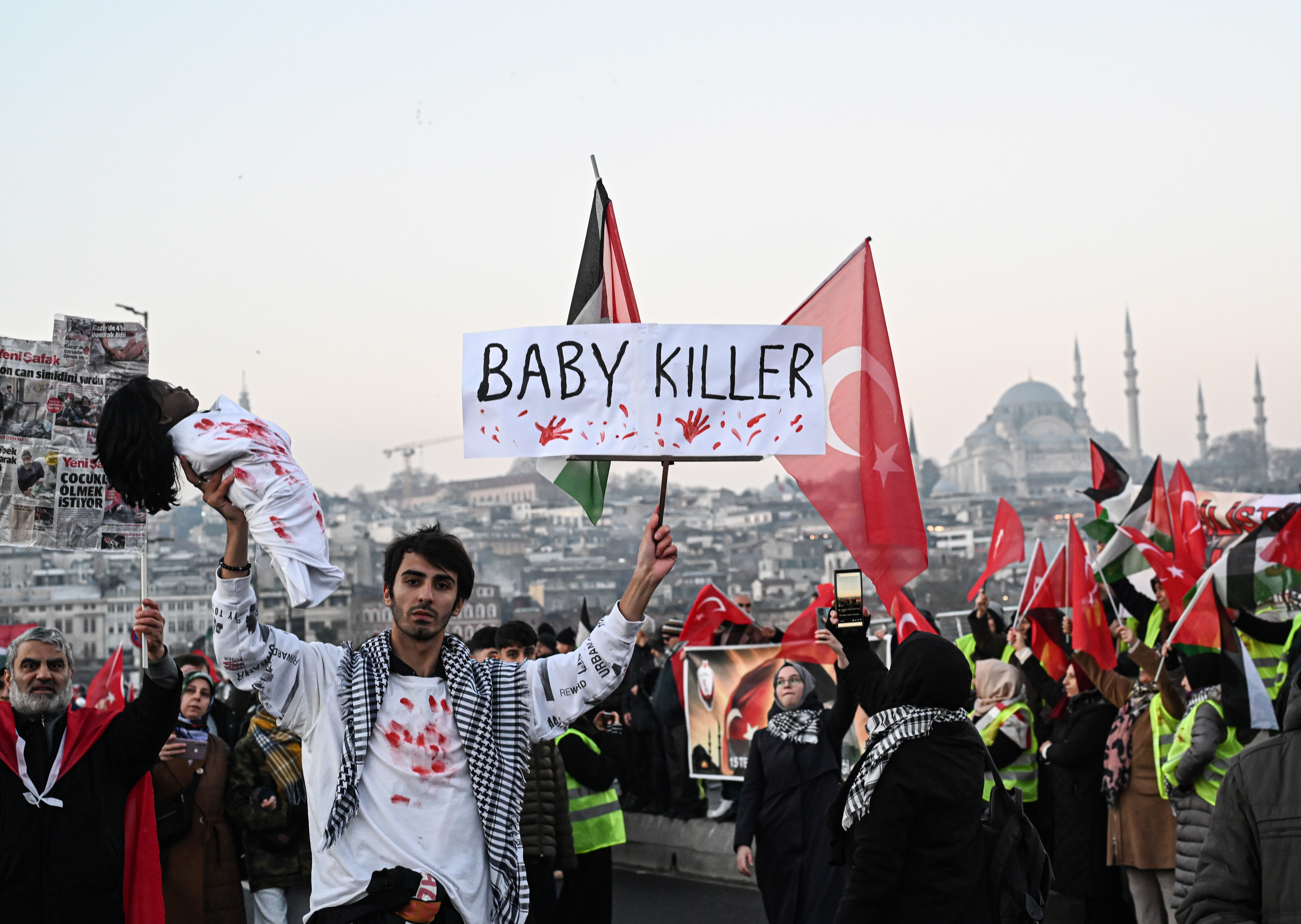 İstanbul’dan Gazze’ye mesaj: Yalnız değilsiniz - 3. Resim