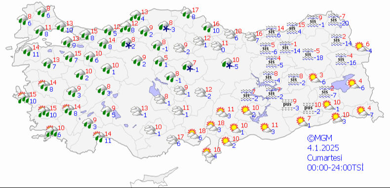 Hafta sonu hava nasıl olacak, yağmur var mı? Meteoroloji 4 Ocak Cumartesi - 5 Ocak Pazar tahminlerini paylaştı - 2. Resim