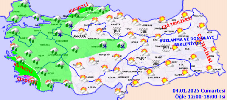 Meteoroloji İstanbul dahil çok sayıda ili uyardı! Kar, sağanak, çığ... Hepsi birden geliyor - 7. Resim