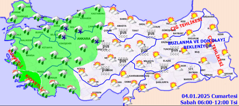 Meteoroloji İstanbul dahil çok sayıda ili uyardı! Kar, sağanak, çığ... Hepsi birden geliyor - 6. Resim