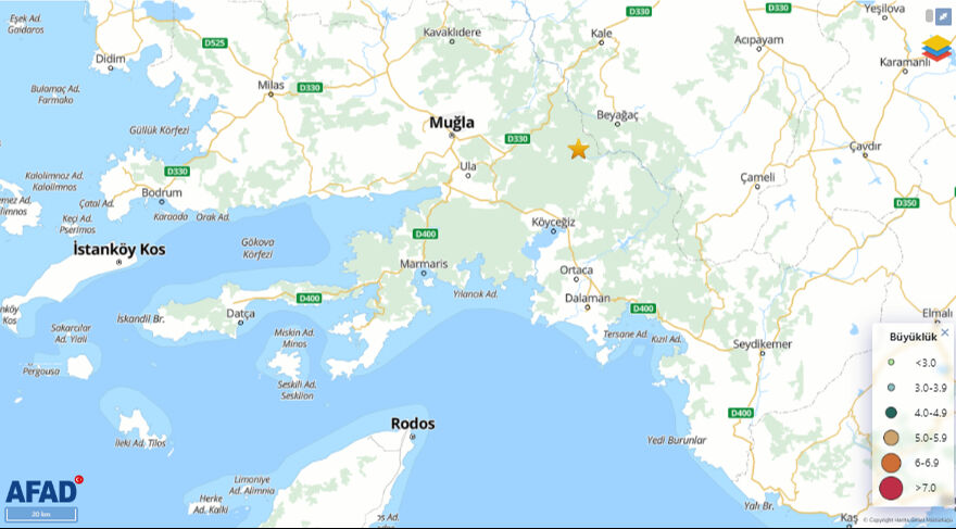 Muğla'da korkutan deprem! AFAD ve Kandilli son dakika duyurdu - 1. Resim