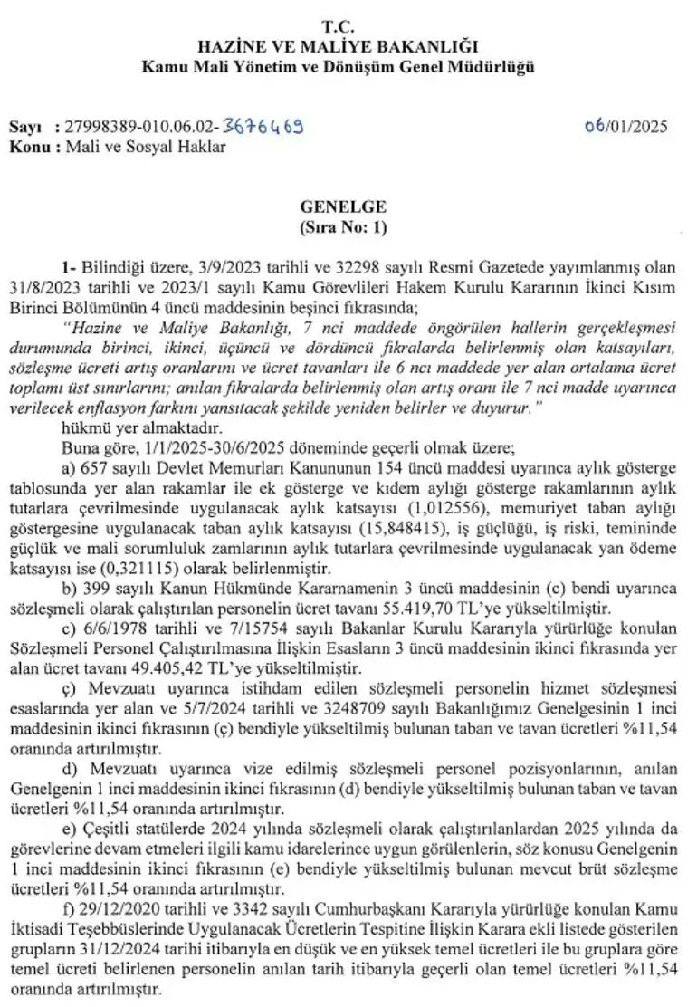 Bakan Şimşek resmen imzayı attı! Memur ve memur emeklilerine yapılacak zam oranı kesinleşti - 1. Resim