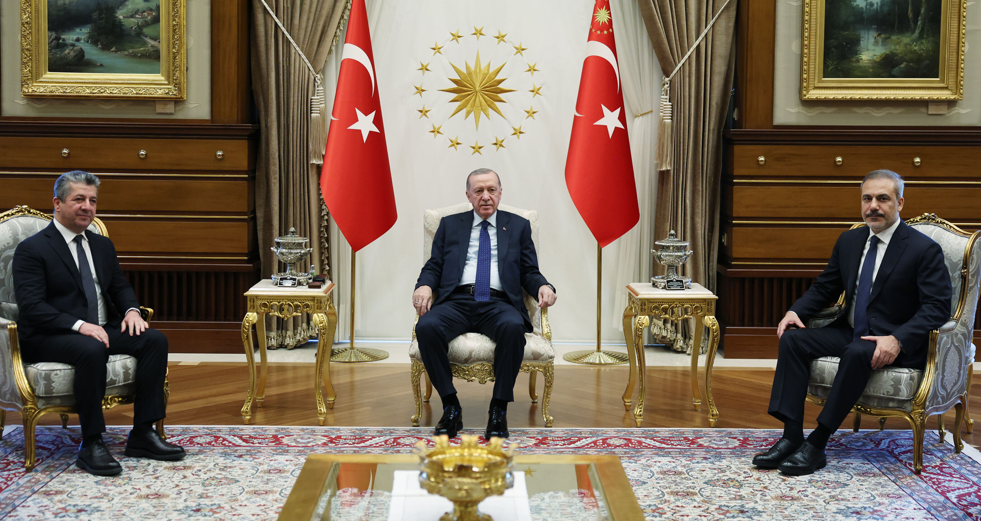 Cumhurbaşkanı Erdoğan Barzani'yi kabul etti!