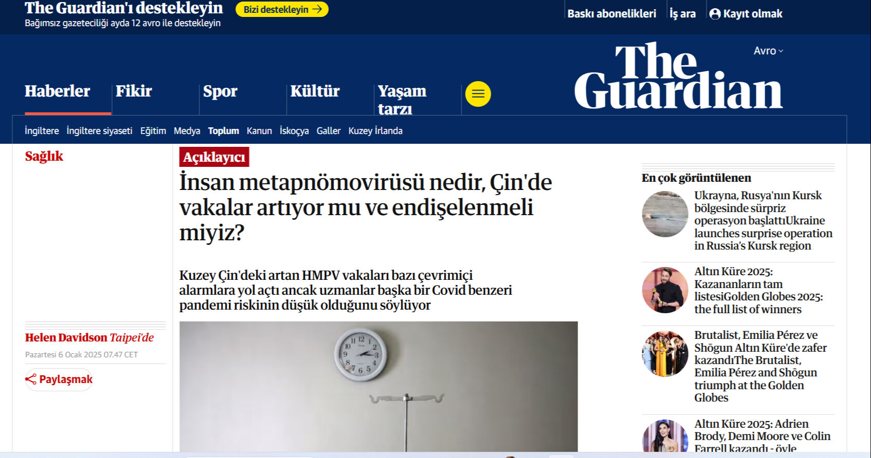 HMPV'den değil gripten korkun! Çin'de yayıldı, bütün dünya alarma geçti HMPV'den değil gripten korkun! Çinde yayıldı, bütün dünya alarma geçti - 1. Resim
