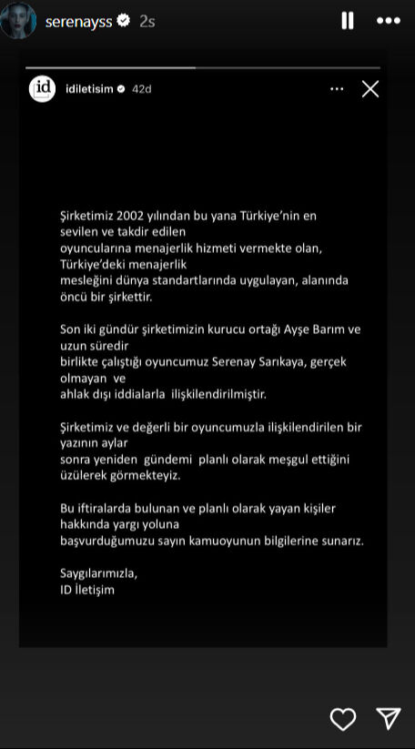 Ayşe Barım Serenay Sarıkaya açıklama yaptı mı? İddialara ilişkin resmi açıklama geldi - 2. Resim