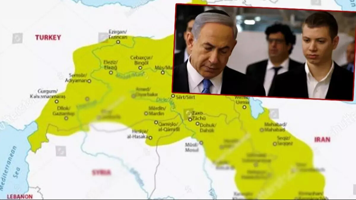 Siyonist rejimden provokatif harita: Katar 'dur' dedi! Siyonist rejimden provokatif harita: Katar 'dur' dedi! - 1. Resim