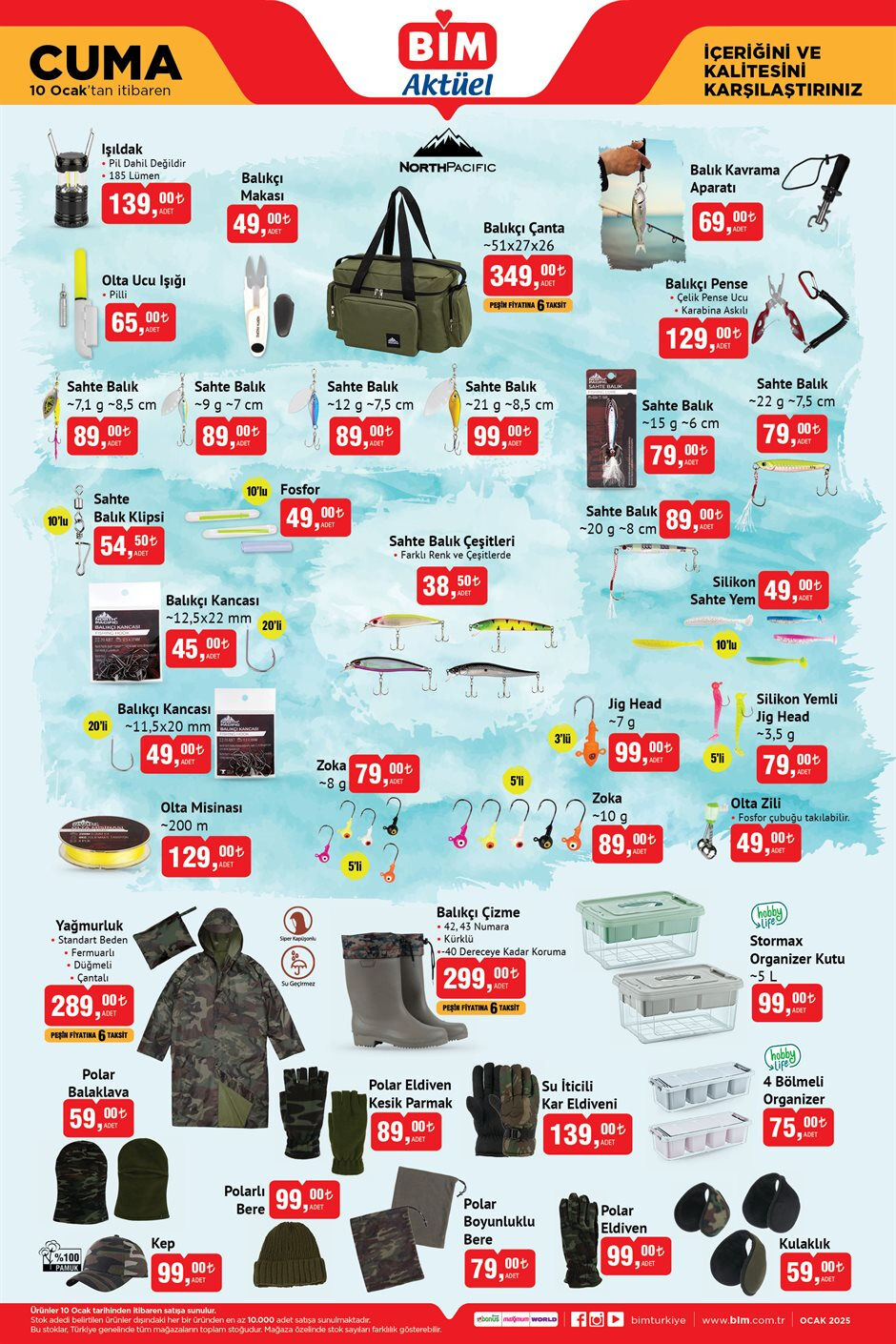 10 Ocak Bim aktüel kataloğu yayında! Kumtel ısıtıcı, örgü makinesi, balıkçı malzemesi ve daha fazlası… - 3. Resim