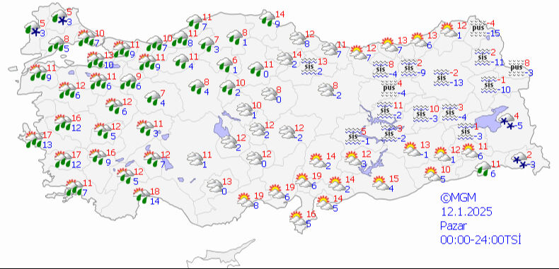 Hafta sonu hava nasıl olacak? 11-12 Ocak için AKOM ve Meteoroloji'den kuvvetli yağış uyarısı - 2. Resim
