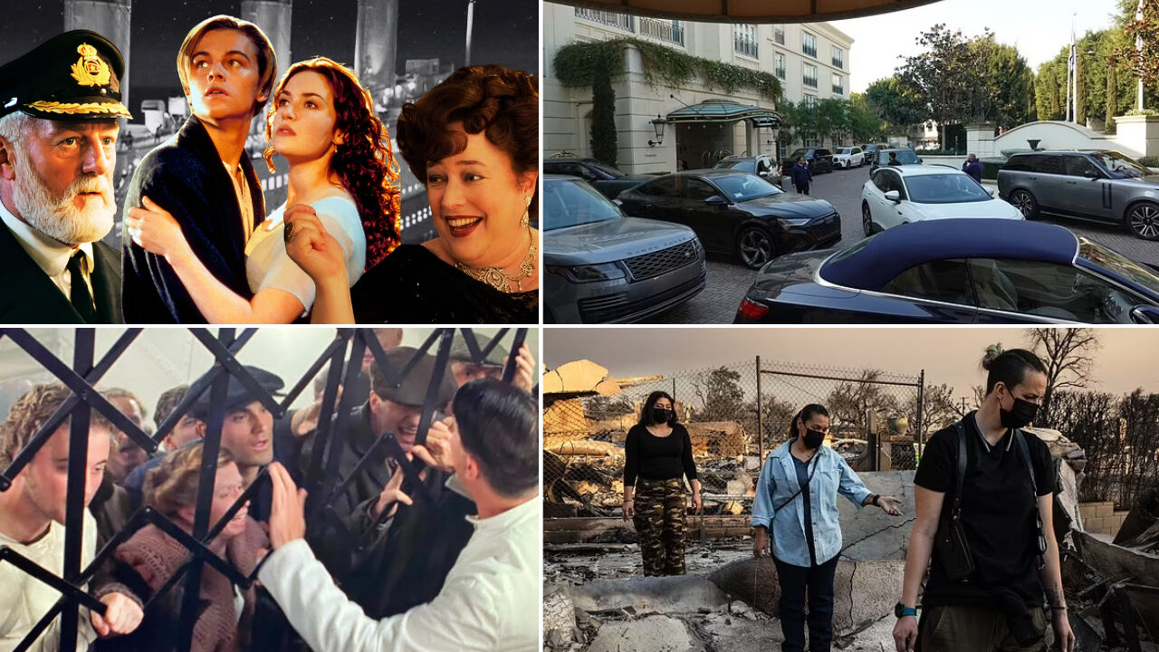 Titanik sahnesi gibi! Ünlüler lüks oteller için mücadele ederken Los Angeles halkı alevlerin içinde kaldı Titanik sahnesi gibi! Ünlüler lüks oteller için mücadele ederken Los Angeles halkı alevlerin içinde kaldı - 2. Resim