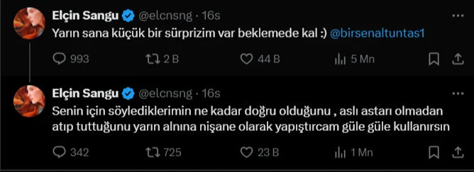 Elçin Sangu, Birsen Altuntaş'ı etiketleyip 'Küçük bir sürprizim var, beklemede kal' demişti! Belgelerle tek tek açıkladı... Elçin Sangu, Birsen Altuntaş'ı etiketleyip 'Küçük bir sürprizim var, beklemede kal' demişti! Belgelerle tek tek açıkladı... - 3. Resim