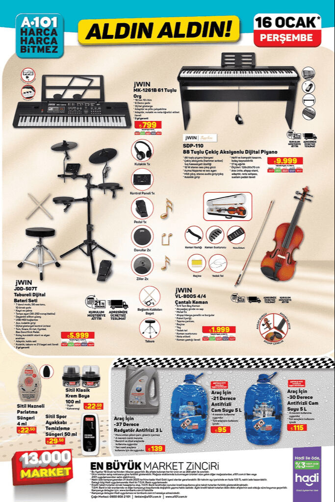 A101 16 Ocak aktüel ürünlerinde neler var?  SSD dahili hard disk, çantalı keman, dijital piyano, bebek beşiği ve desenli halı ilgi odağı oldu A101 16 Ocak aktüel ürünlerinde neler var?  SSD dahili hard disk, çantalı keman, dijital piyano, bebek beşiği ve desenli halı ilgi odağı oldu - 4. Resim