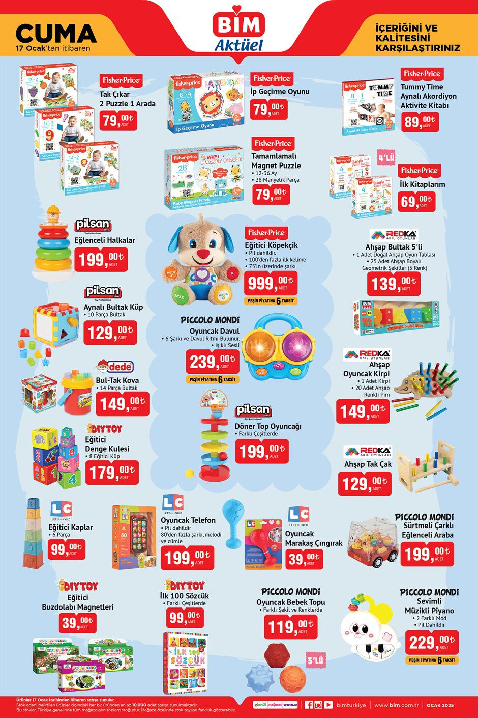 BİM 17 Ocak aktüel kataloğu yayında! Philips süpürge, Kumtel dondurma yapabilen hamur makinesi, Fisher Price eğitici köpekçik, çocuk açılır koltuk ve daha fazlası - 2. Resim