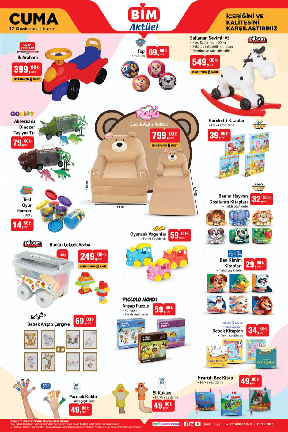 BİM 17 Ocak aktüel kataloğu yayında! Philips süpürge, Kumtel dondurma yapabilen hamur makinesi, Fisher Price eğitici köpekçik, çocuk açılır koltuk ve daha fazlası - 6. Resim