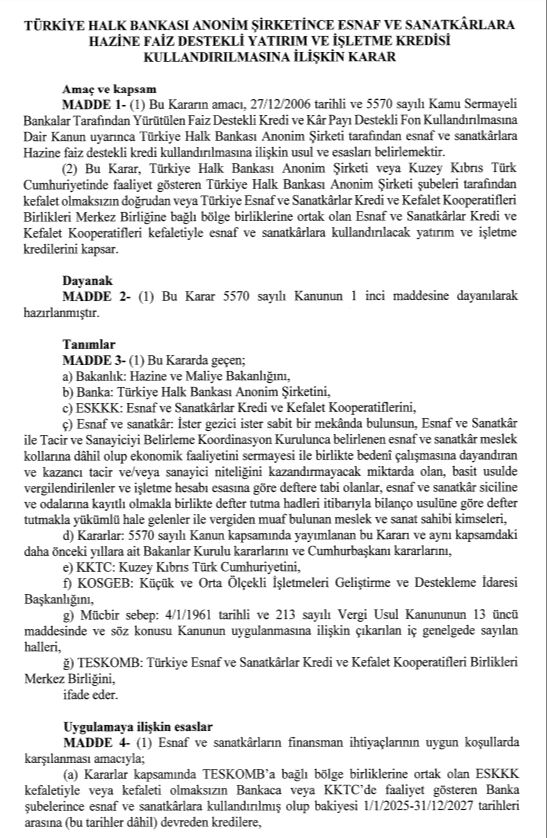 Cumhurbaşkanı Erdoğan imzaladı! Milyonlara düşük faizli kredi müjdesi  - 2. Resim