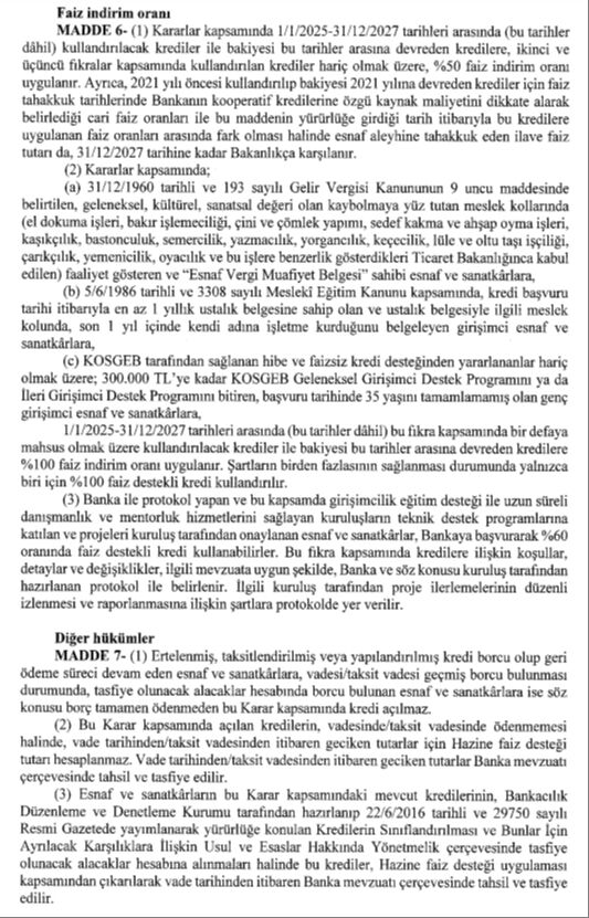 Cumhurbaşkanı Erdoğan imzaladı! Milyonlara düşük faizli kredi müjdesi  - 4. Resim
