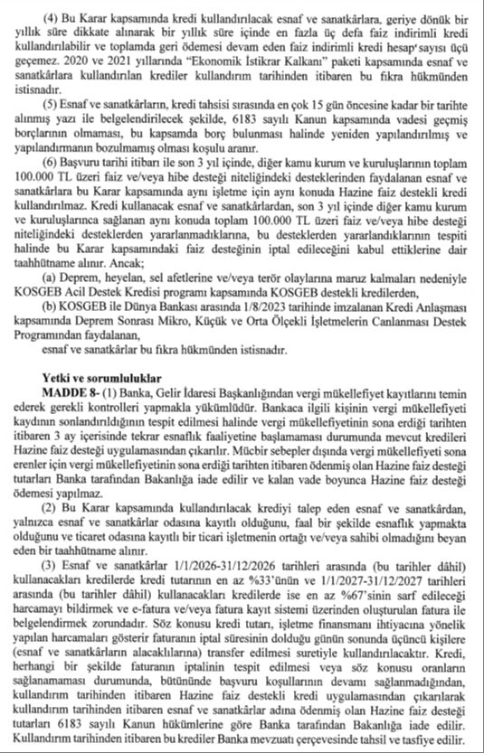 Cumhurbaşkanı Erdoğan imzaladı! Milyonlara düşük faizli kredi müjdesi  - 5. Resim