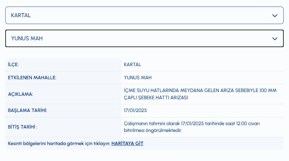 İSKİ su kesintisi 17 Ocak! Kartal, Pendik, Sultangazi sular ne zaman gelecek? İSKİ su kesintisi 17 Ocak! Kartal, Pendik, Sultangazi sular ne zaman gelecek? - 2. Resim