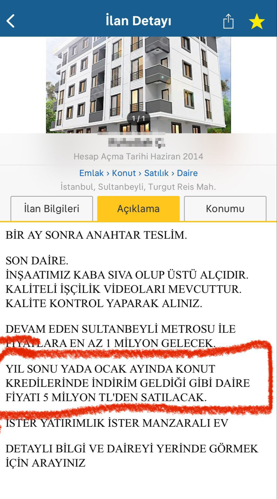 Ne çekinme ne de utanma var! Satılık daire ilanına yazılan not pes dedirtti - 1. Resim