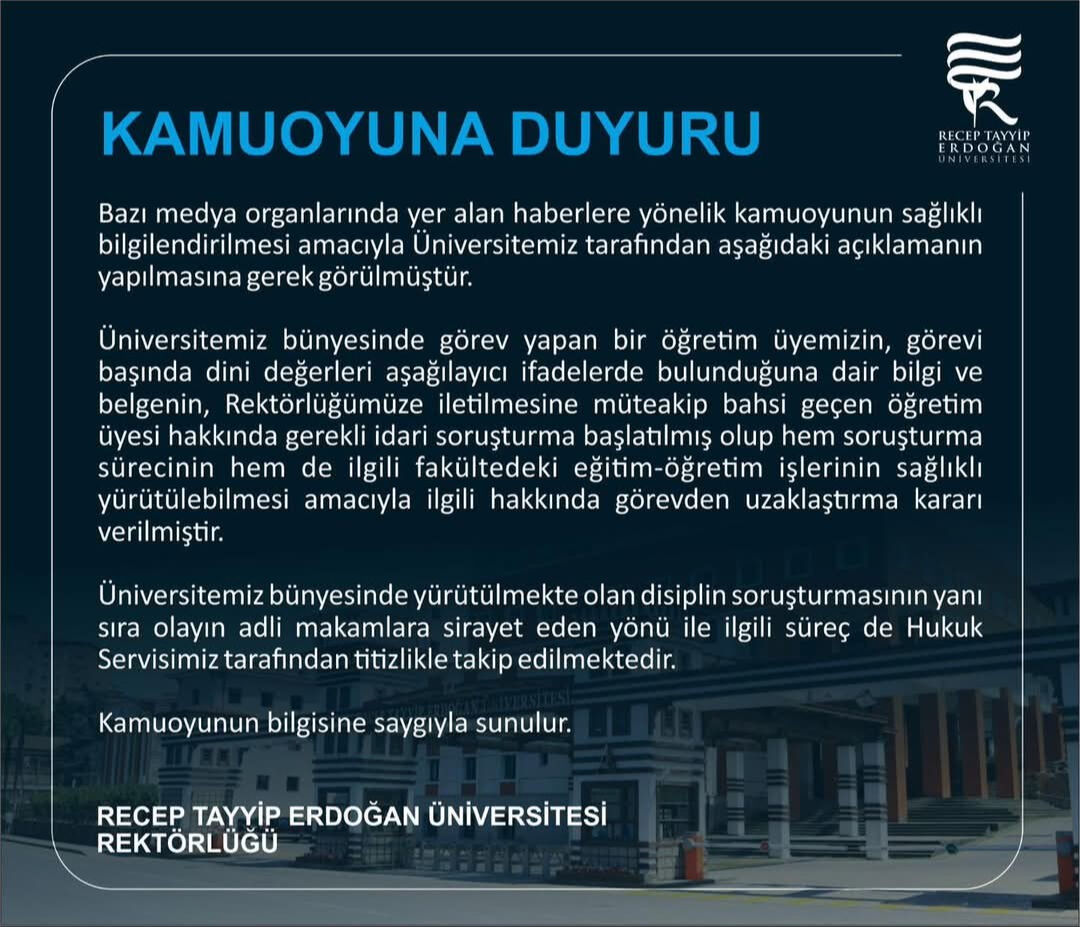 Üniversitede skandal! İslamiyeti ve Müslümanları hedef alan Hüseyin Tolu görevden uzaklaştırıldı - 1. Resim