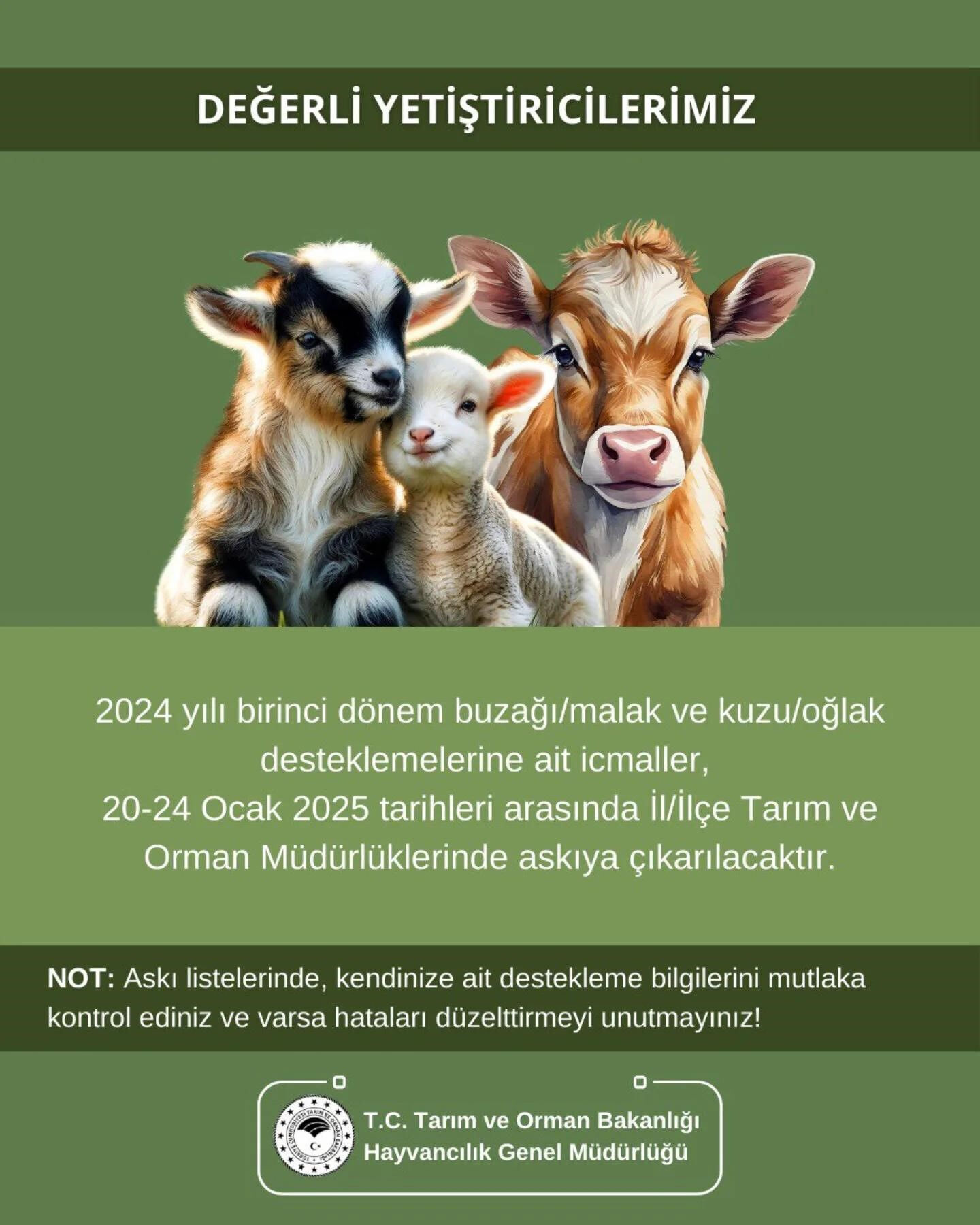 Çiftçiler, 'askıya alınıyor' diyerek uyarıldı: Küçükbaş desteklemelerinde değişiklik Çiftçiler, 'askıya alınıyor' diyerek uyarıldı: Küçükbaş desteklemelerinde değişiklik - 1. Resim
