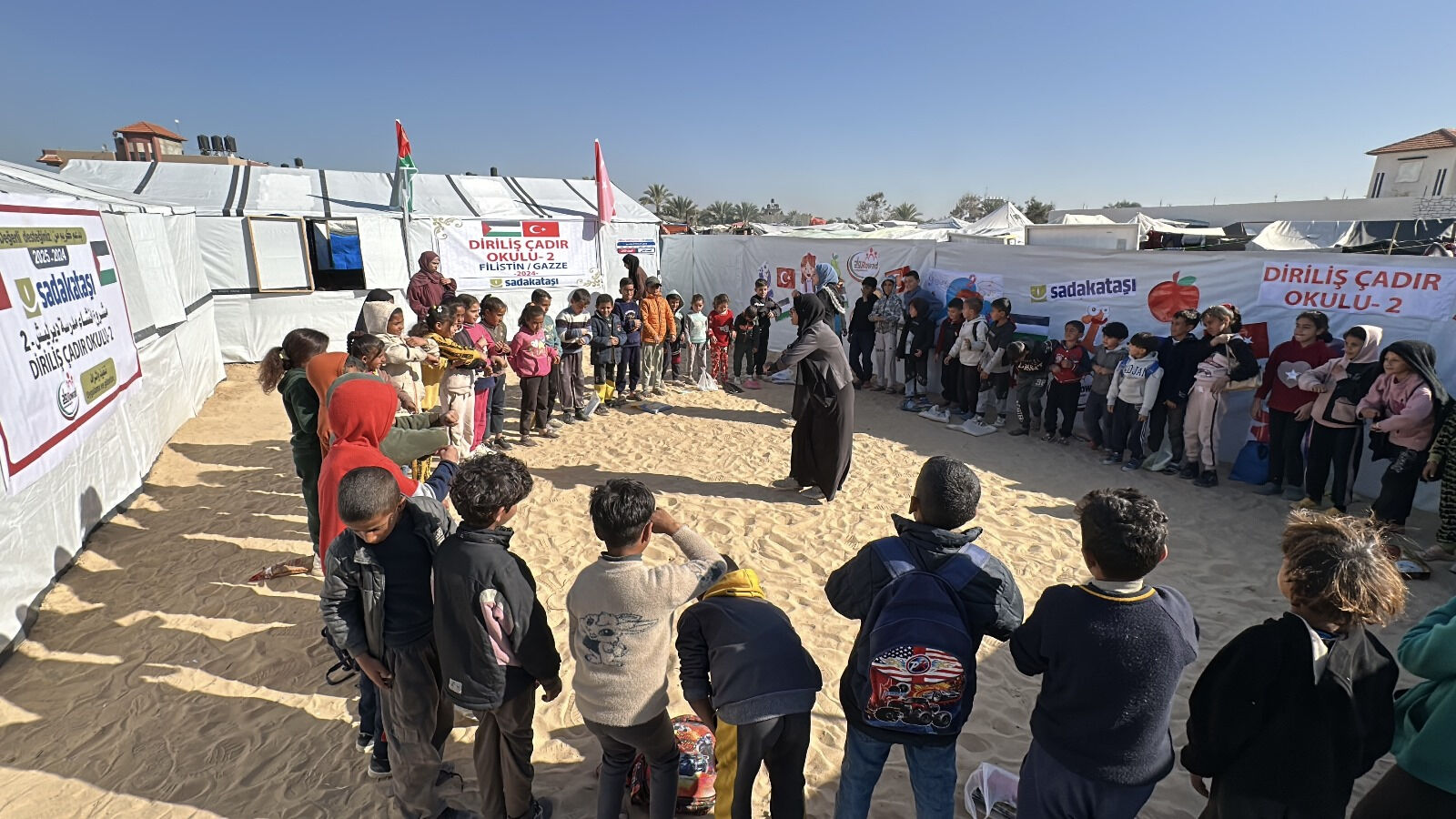 Sadakataşı Gazze’de 2. çadır okulunun açılışını gerçekleştirdi - 2. Resim