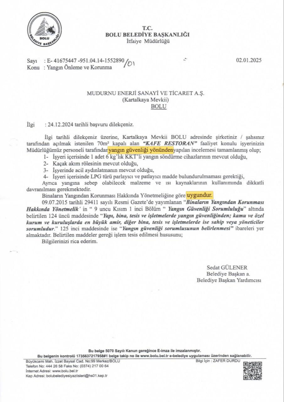 Bolu Belediyesi'nin yangının çıktığı Grand Kartal Otel'e  Bolu Belediyesi'nin yangının çıktığı Grand Kartal Otel'e
