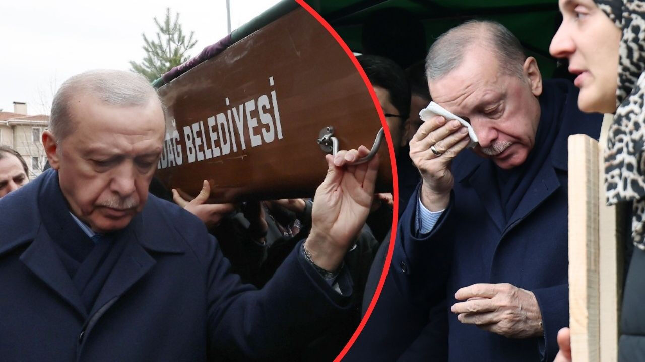 Cumhurbaşkanı Erdoğan Bolu'da! Gültekin ailesinin cenazesinde gözyaşlarını tutamadı Cumhurbaşkanı Erdoğan Bolu'da! Yangında can veren Gültekin ailesinin cenazesine katıldı - 2. Resim