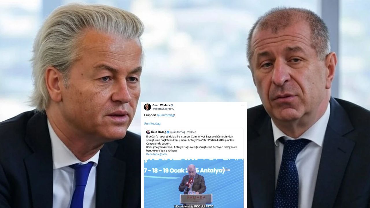 Türk düşmanı Hollandalı lider Wilders Ümit Özdağ’ı destekledi! Sosyal medyada tepki yağdı