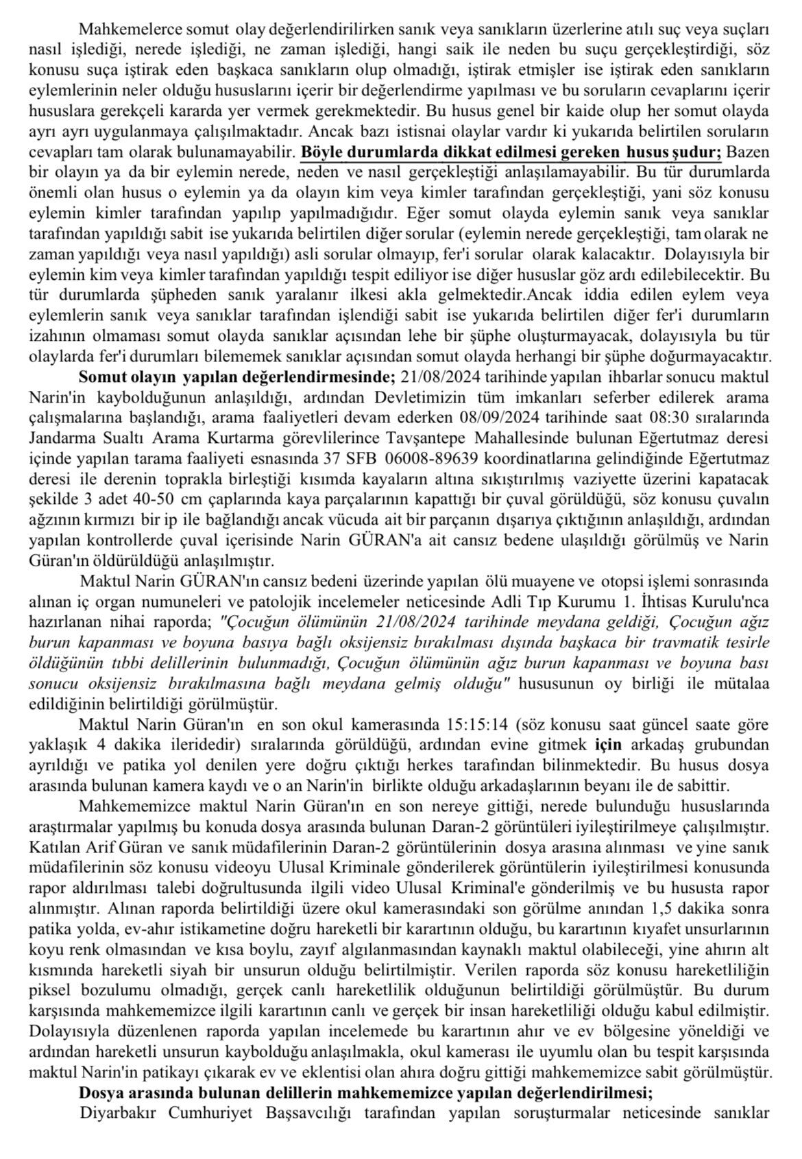Narin Güran cinayetinde gerekçeli karar açıklandı! Katil belli oldu, Nevzat'ın yalan söylediği ortaya çıktı - 3. Resim