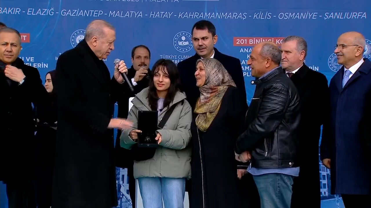 Malatya'da deprem konutları teslim töreni... Cumhurbaşkanı Erdoğan: 2024 sonunda konutların yüzde 45'i bitti Malatya'da deprem konutları teslim töreni... Cumhurbaşkanı Erdoğan: 2024 sonunda konutların yüzde 45'i bitti - 1. Resim