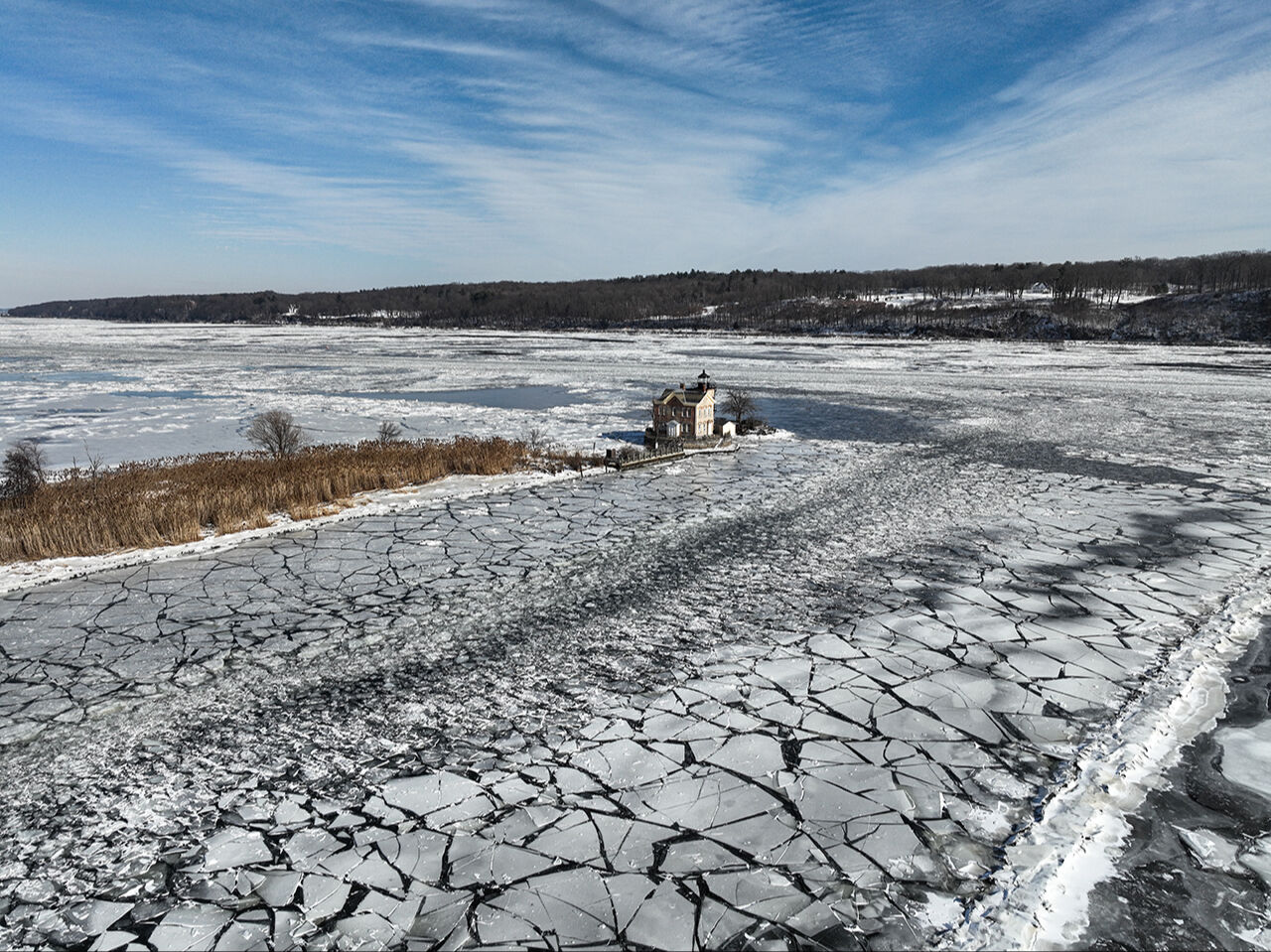 Donan Hudson Nehri'nde kartpostallık fotoğraflar! Saugerties Deniz Feneri 150 yıldır hizmet veriyor - 2. Resim