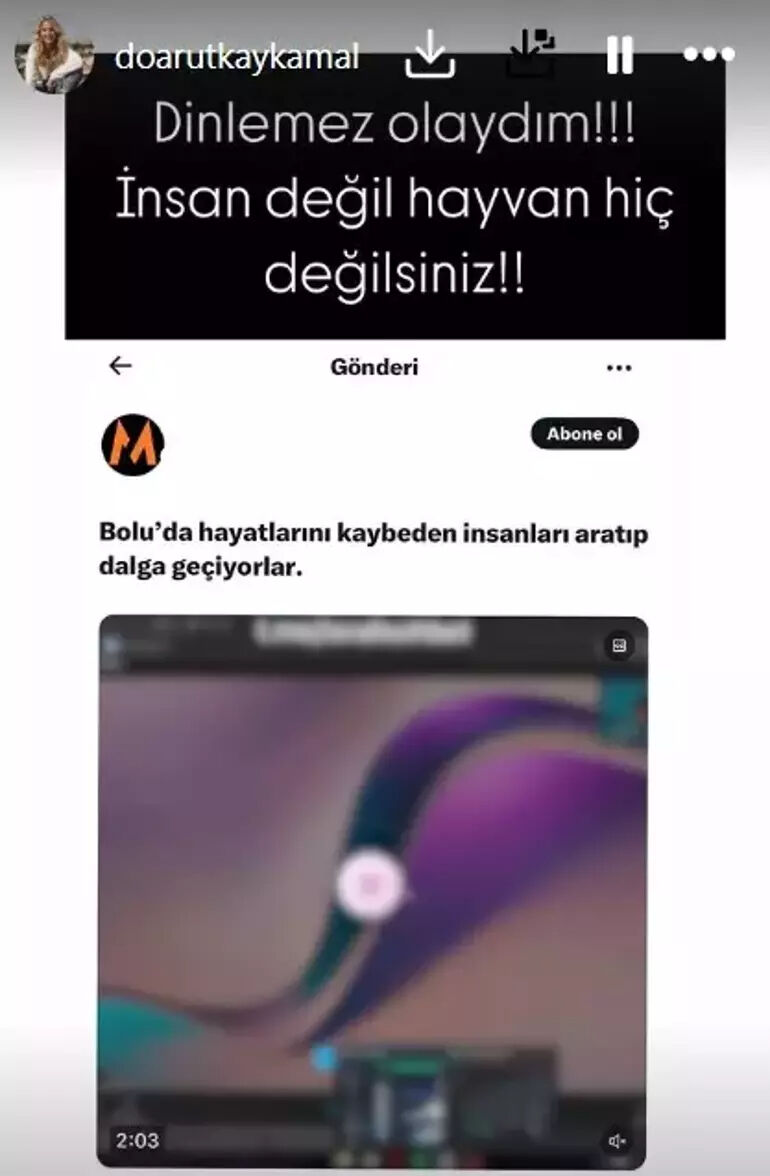 Doğa Rutkay'dan sert tepki! O görüntüleri paylaşıp 'İnsan değilsiniz' dedi - 4. Resim