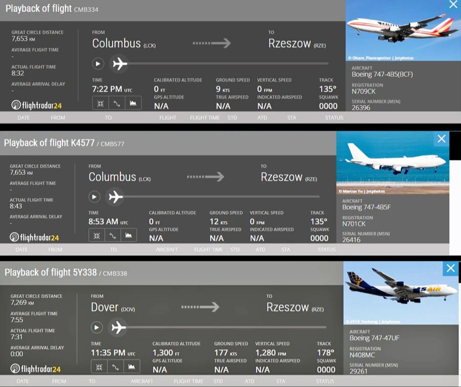 Putin'i kızdıracak sevkiyat: 500 milyar dolarlık mühimmat yüklü ABD uçağı Polonya'ya iniş yaptı! - 1. Resim