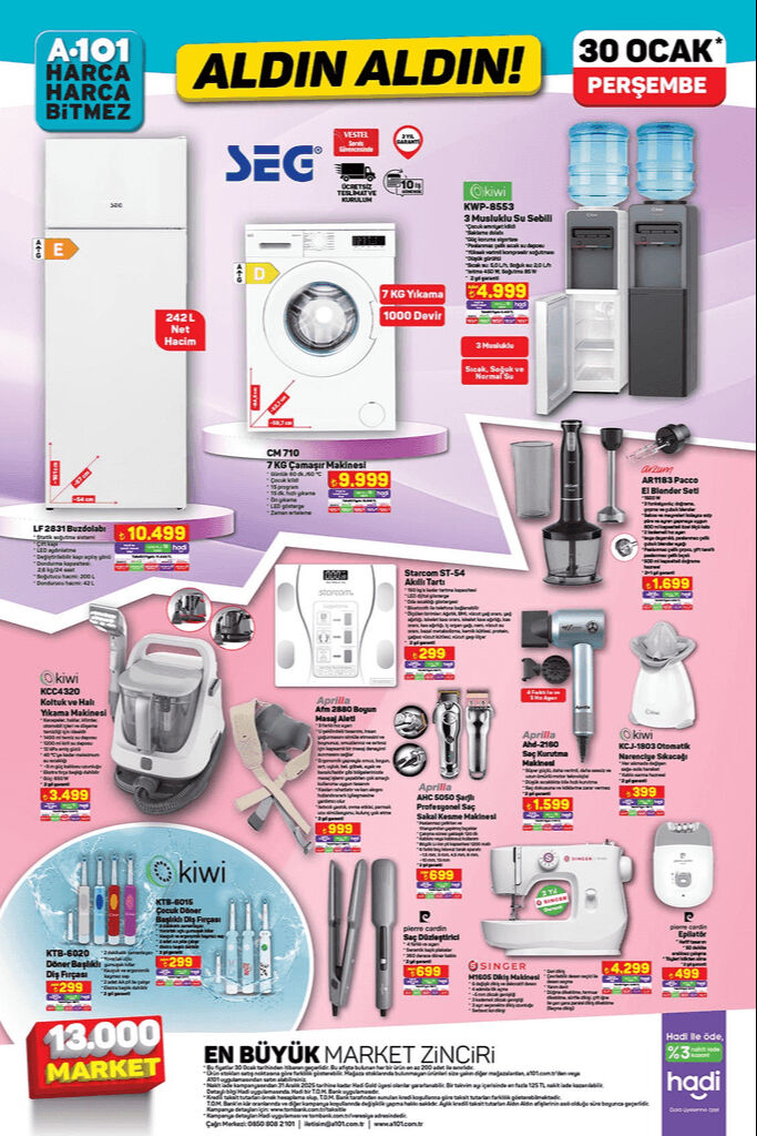 A101 30 Ocak aktüel ürünleri göz kamaştırıyor! Su sebili, döner başlıklı diş fırçası, lisanslı okul çantası ve daha fazlası bu perşembe raflarda A101 30 Ocak aktüel ürünleri göz kamaştırıyor! Su sebili, döner başlıklı diş fırçası, lisanslı okul çantası ve daha fazlası bu perşembe raflarda - 4. Resim