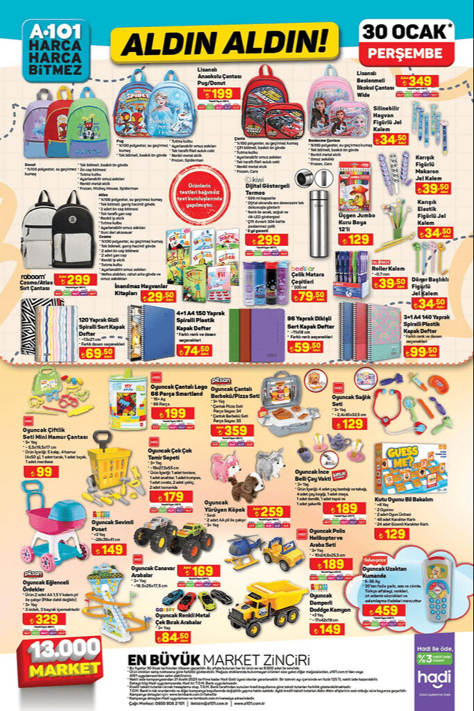 A101 30 Ocak aktüel ürünleri göz kamaştırıyor! Su sebili, döner başlıklı diş fırçası, lisanslı okul çantası ve daha fazlası bu perşembe raflarda A101 30 Ocak aktüel ürünleri göz kamaştırıyor! Su sebili, döner başlıklı diş fırçası, lisanslı okul çantası ve daha fazlası bu perşembe raflarda - 3. Resim